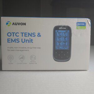 AUVON Dual Channel TENS & EMS Unit - 24 Modes for Pain Relief & Muscle Strength